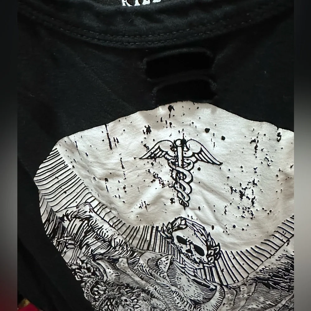 Weirdos Killstar Cold shoulder Shirt - Picture 2 of 7